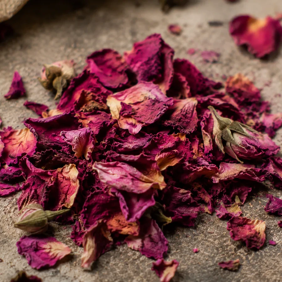 Dried desert rose petals