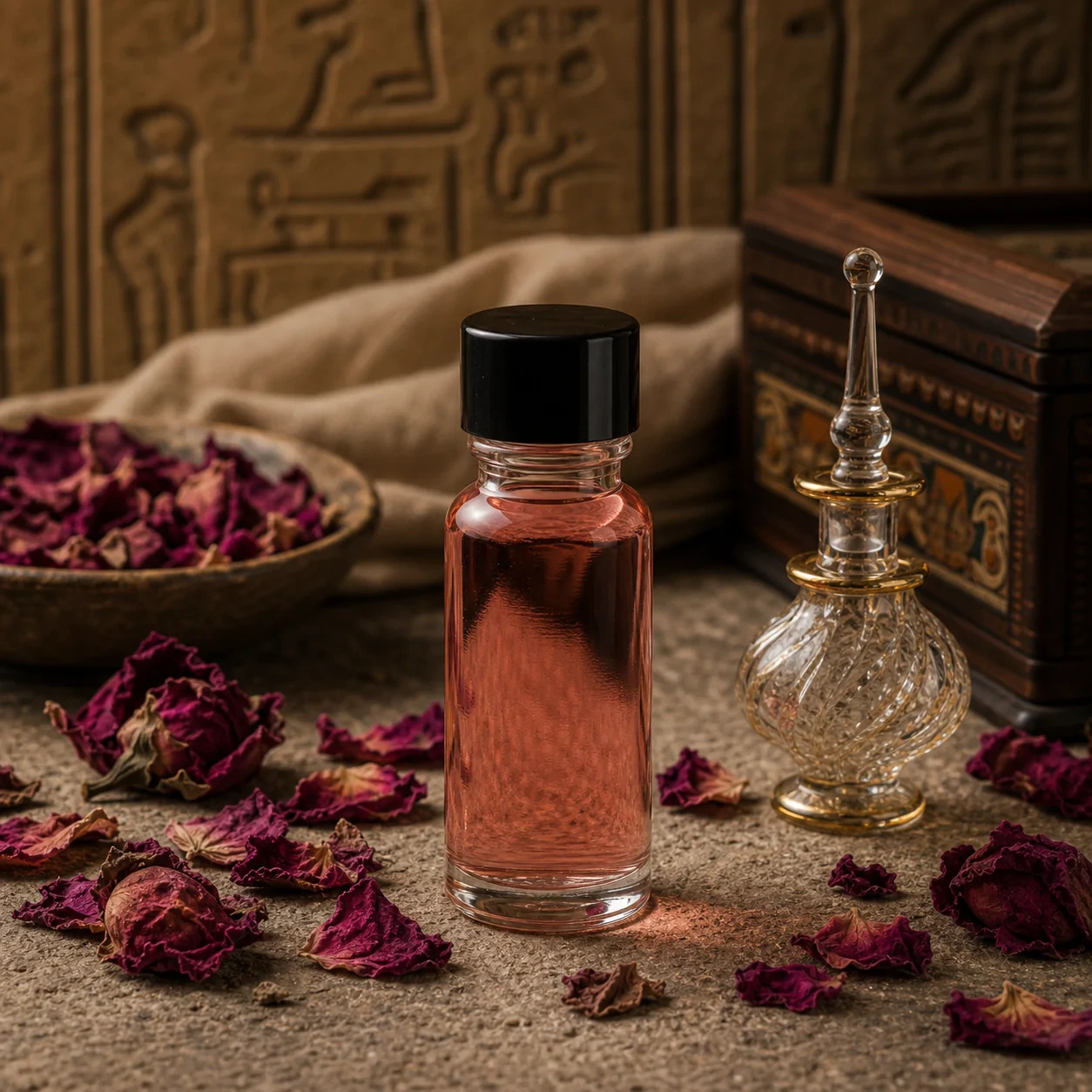 Desert Rose pure oil in apothecary glass